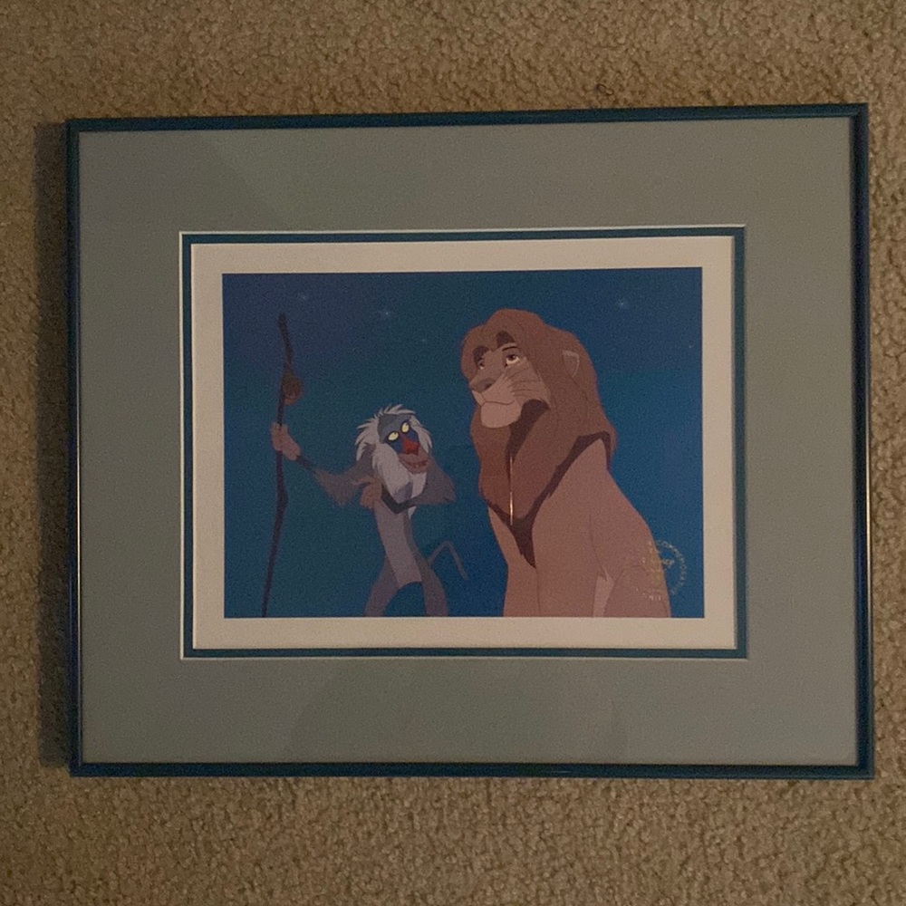 1995 The Disney Store, The Lion 🦁 King 👑 Exclusive Commemorative Lithograph